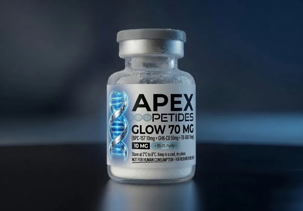 Apex Peptides GLOW 70mg research vial